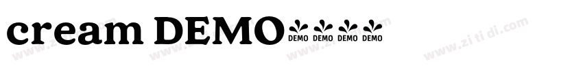 cream DEMO字体转换